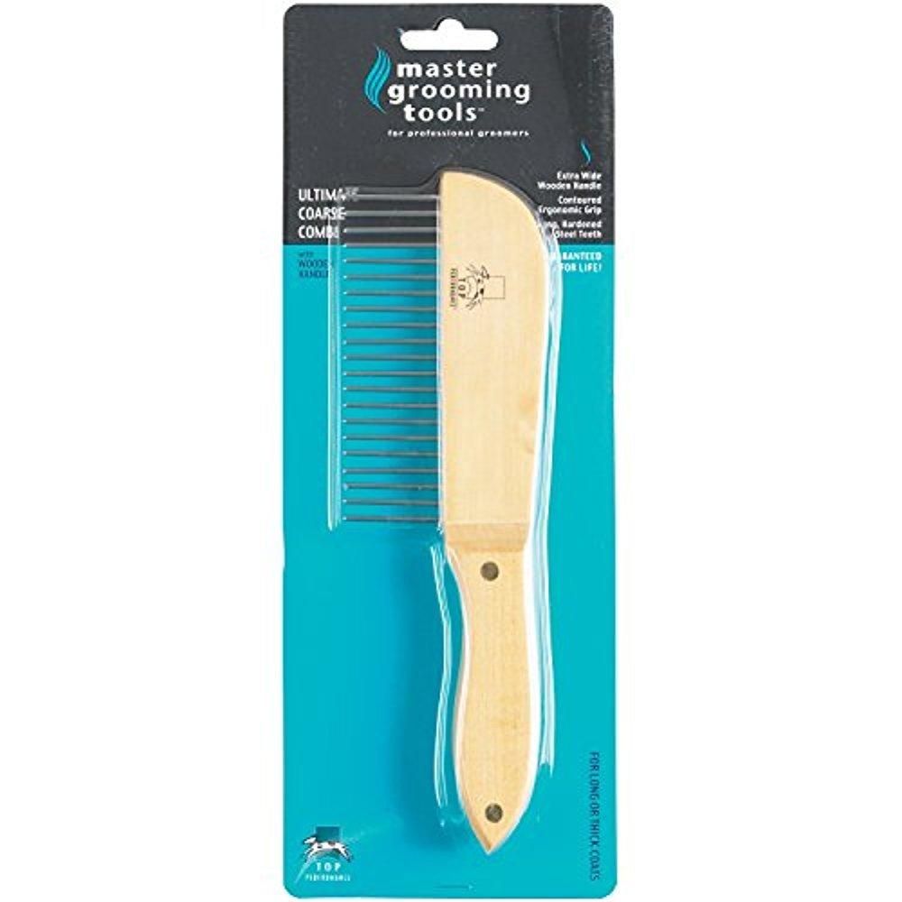 [Australia] - Master Grooming Tools Ultimate Coarse Comb W/Wooden Handle 