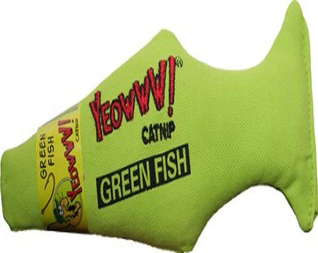 [Australia] - Yeowww Green Fish Catnip Toy 