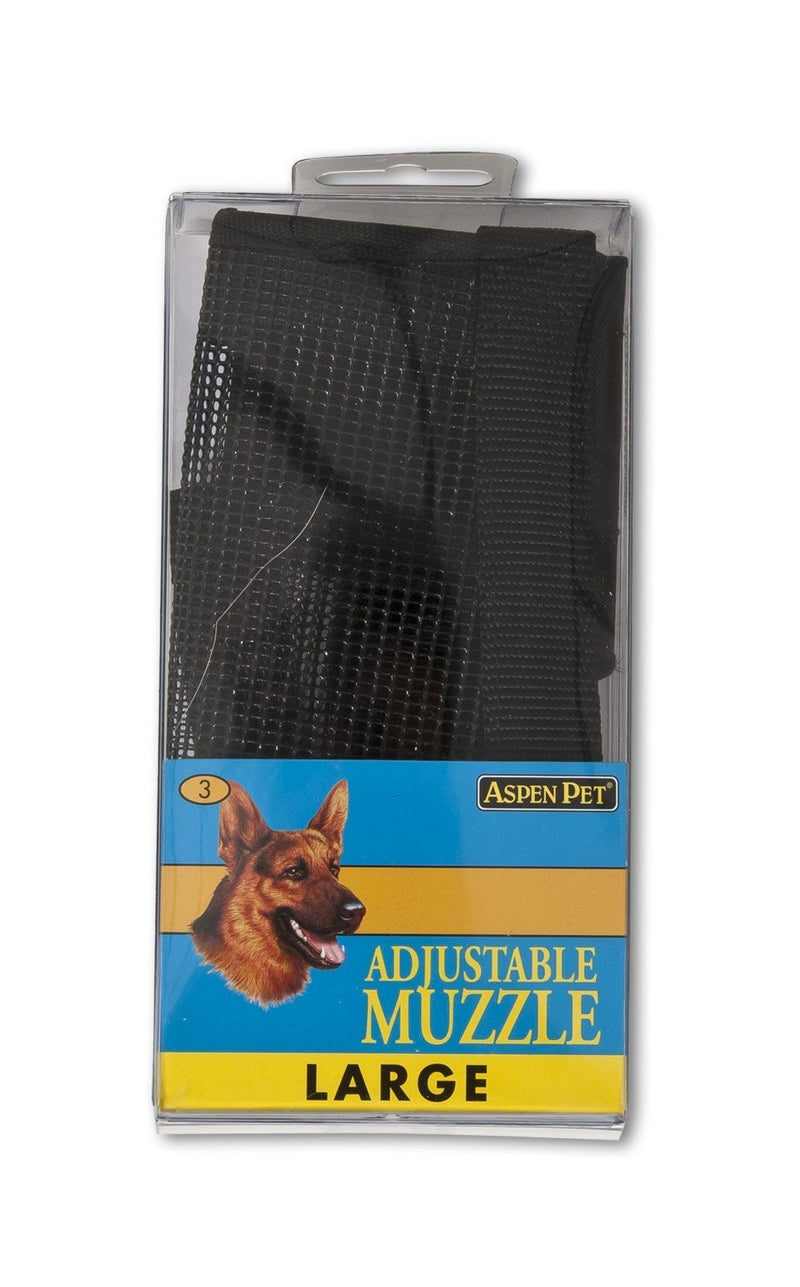 [Australia] - Petmate Aspen PET Products 27252 Large Adjustable Dog Muzzle, Black 