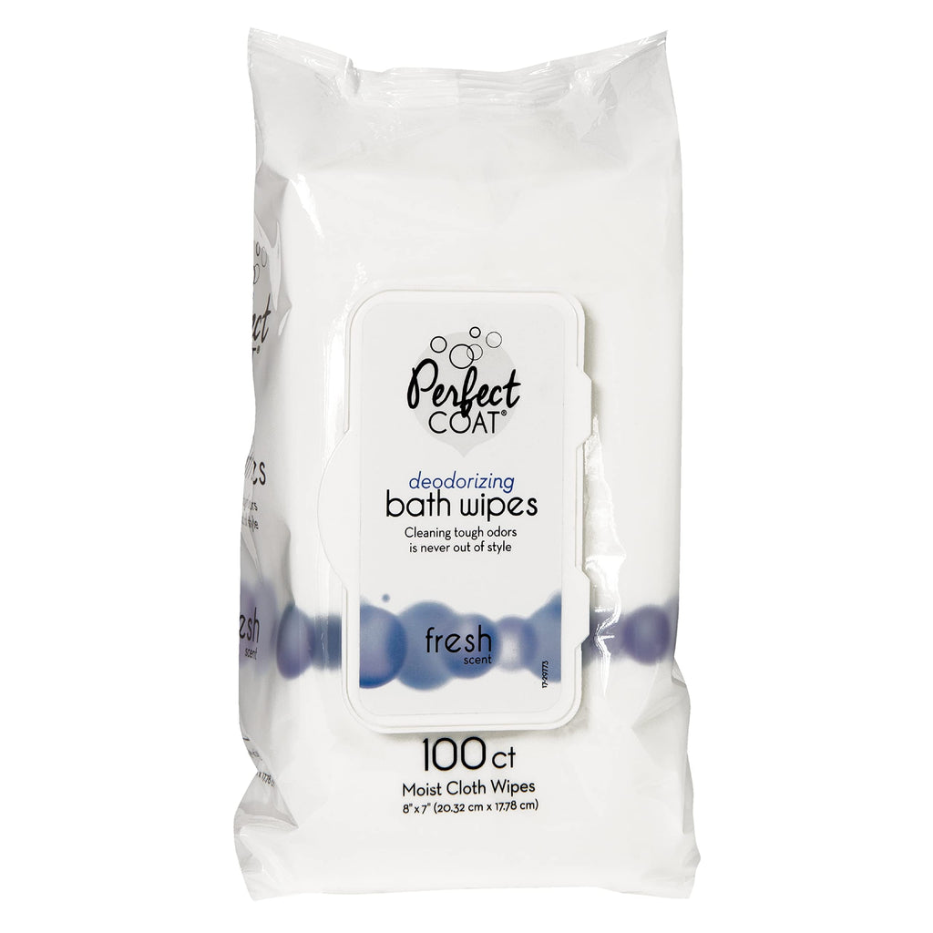 Perfect Coat Deodorizing Bath Wipes for Dogs, 100-Count (J7141TL) - PawsPlanet Australia