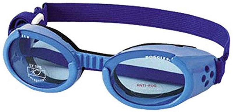 [Australia] - Doggles ILS Small Shiny Blue Frame with Blue Lens Dog Goggles Dog Goggles 