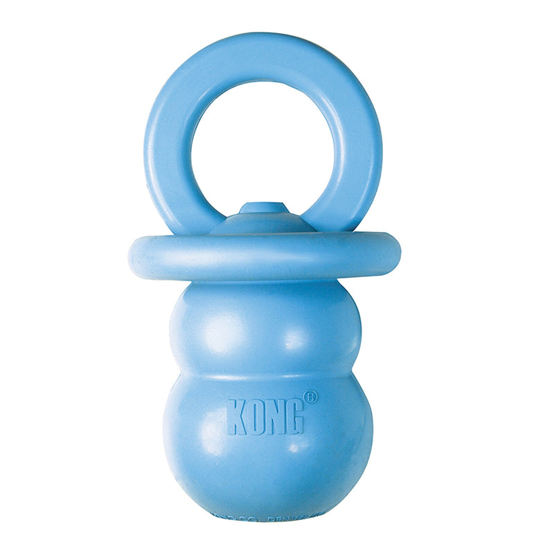 KONG - Puppy Binkie - Soft Teething Rubber, Treat Dispensing Dog Toy Small Blue - PawsPlanet Australia