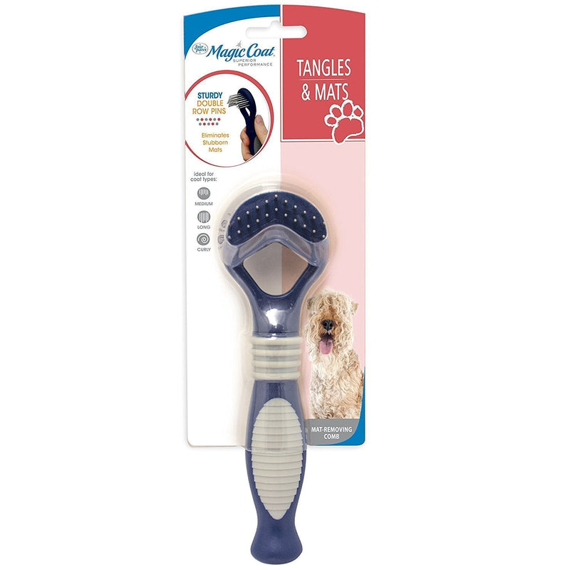 Four Paws Magic Coat Professional Series Mat Removing Dog Rake Comb Blacks &amp; Grays - PawsPlanet Australia