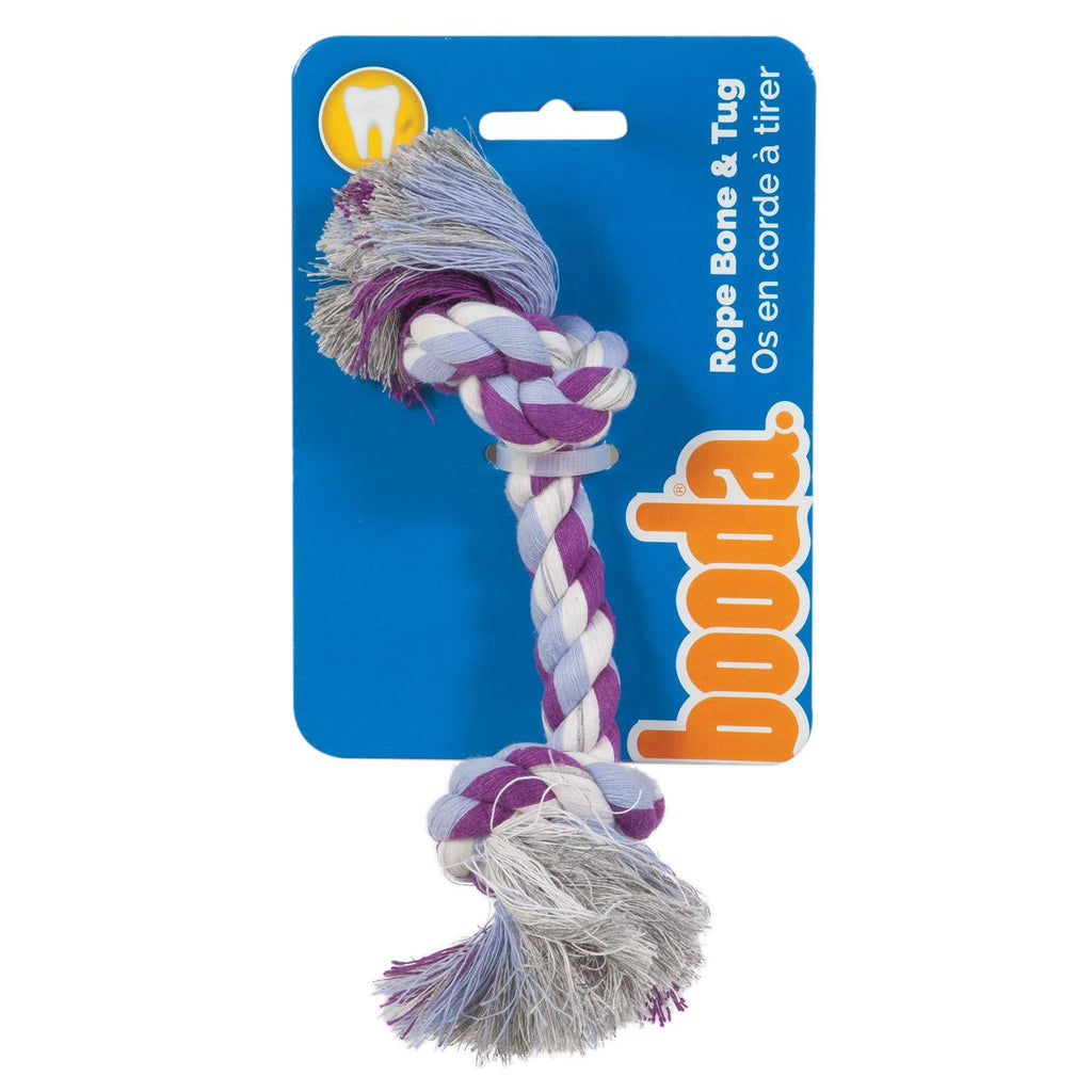 Petmate Booda Two Knot Rope Bone, Multicolored, X-Small - PawsPlanet Australia