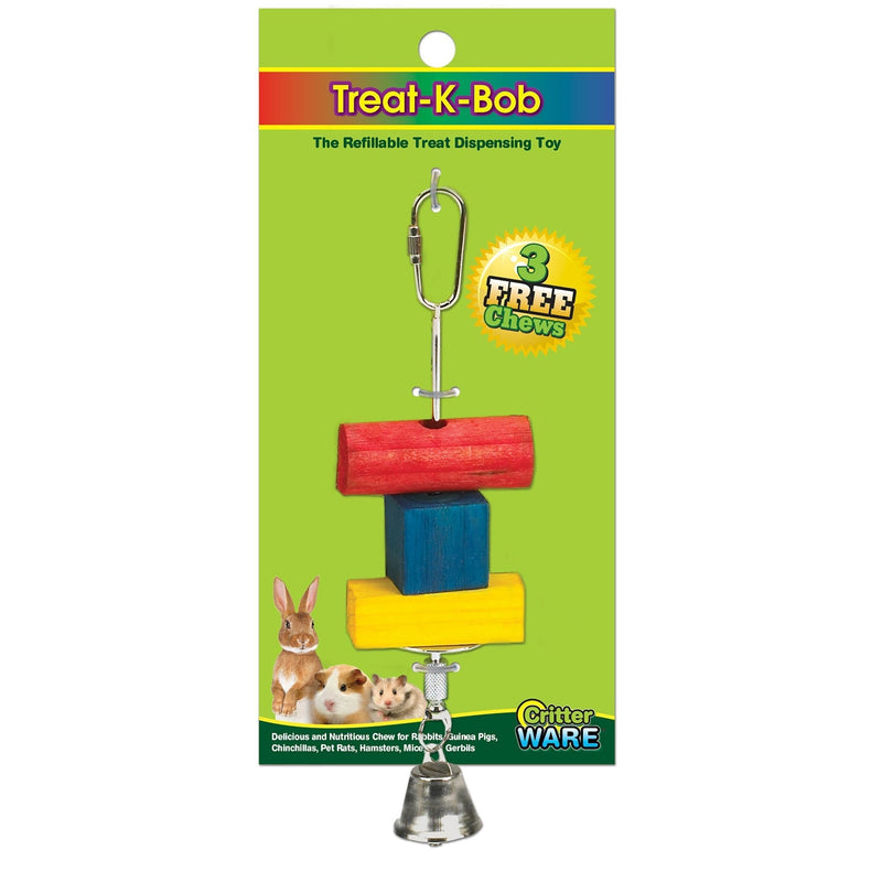 [Australia] - Ware Manufacturing Wood Treat-K-Bob Small Pet Treat Dispenser 