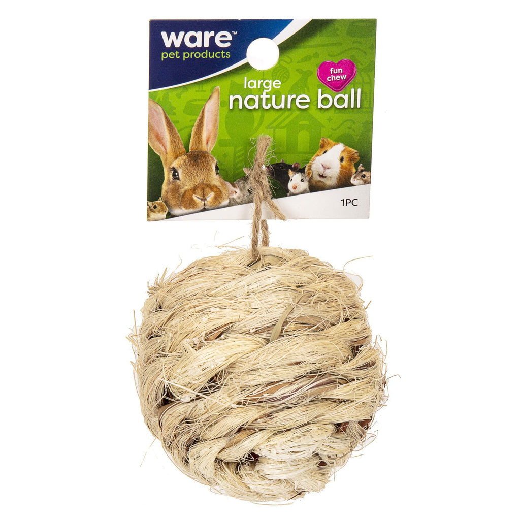 [Australia] - Ware Manufacturing All Natural Sisal Ball Toy for Small Pets N/A 