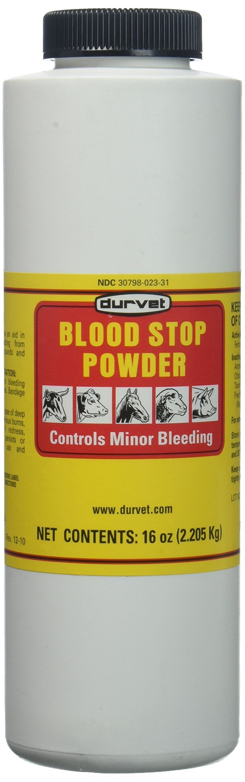Durvet Blood Stop Powder 16 Oz - PawsPlanet Australia