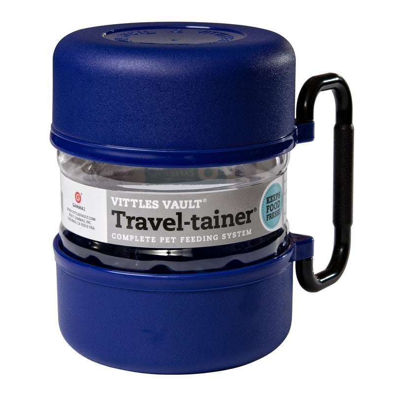 Vittles Vault Gamma TRAVEL-tainer, Blue - PawsPlanet Australia