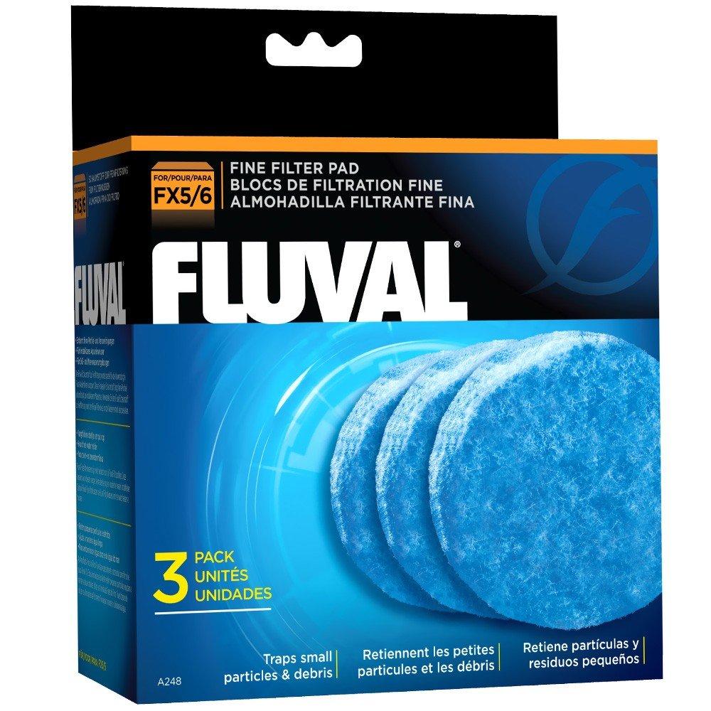 [Australia] - Fluval FX5 Fine Filter Polishing Pad - 3-Pack Black 