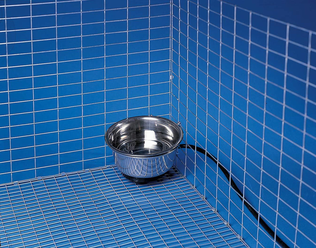Allied Stainless Steel Heated Pet Bowl with Hutch Mount, 1-Quart - PawsPlanet Australia