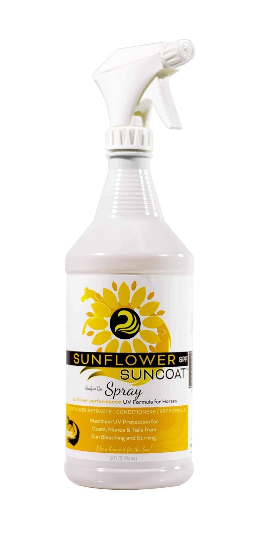 Healthy HairCare Sunflower Suncoat SPF Spray, 32 Ounces, for Horses - PawsPlanet Australia