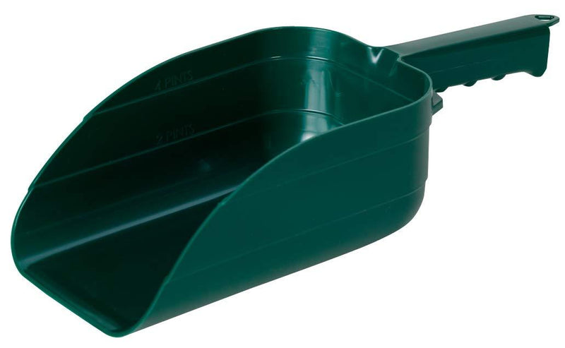 [Australia] - Miller Plastic Feed Scoop 2 Quart Green 