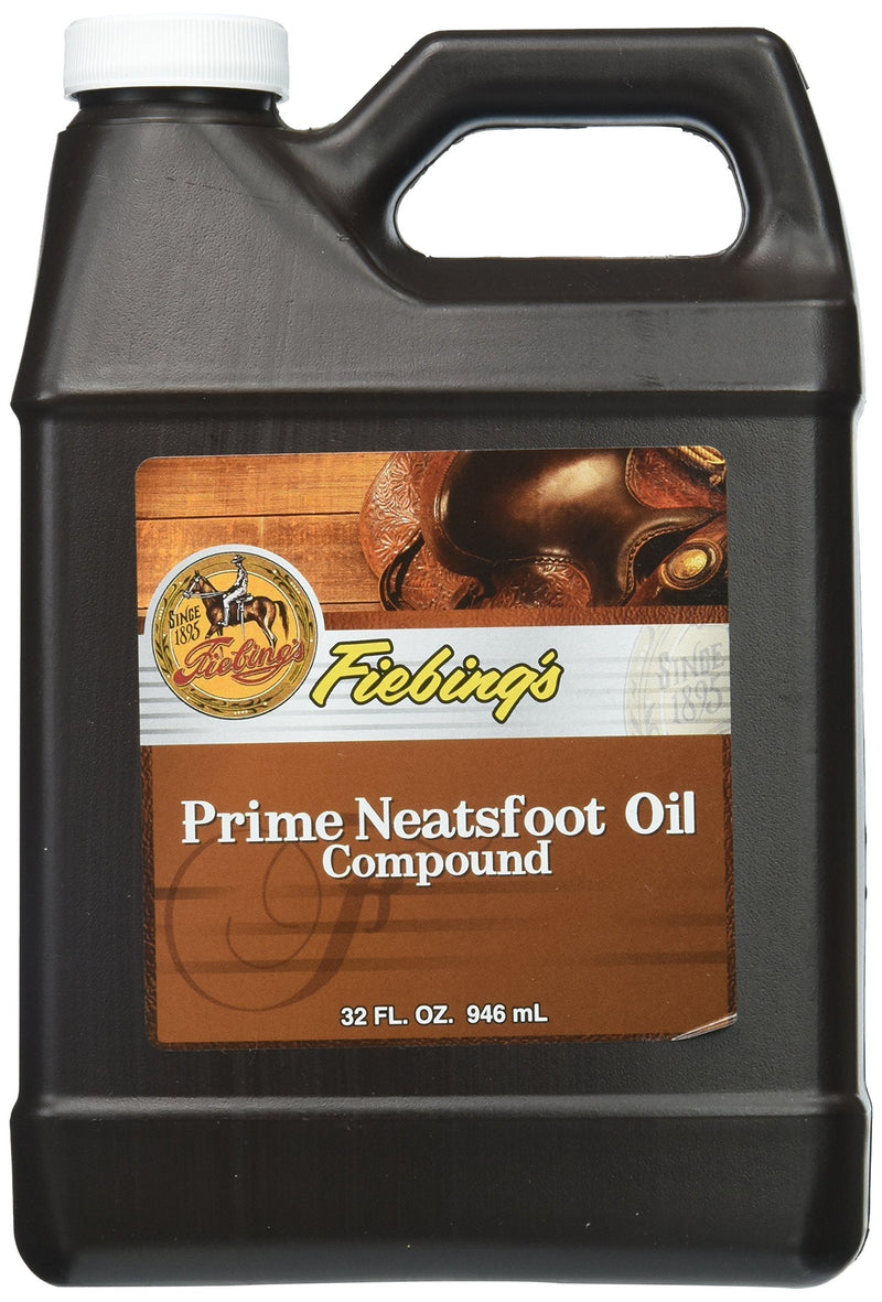Fiebing's Prime Neatsfoot Oil Compound Leather Conditioner Size: 32 oz. - PawsPlanet Australia