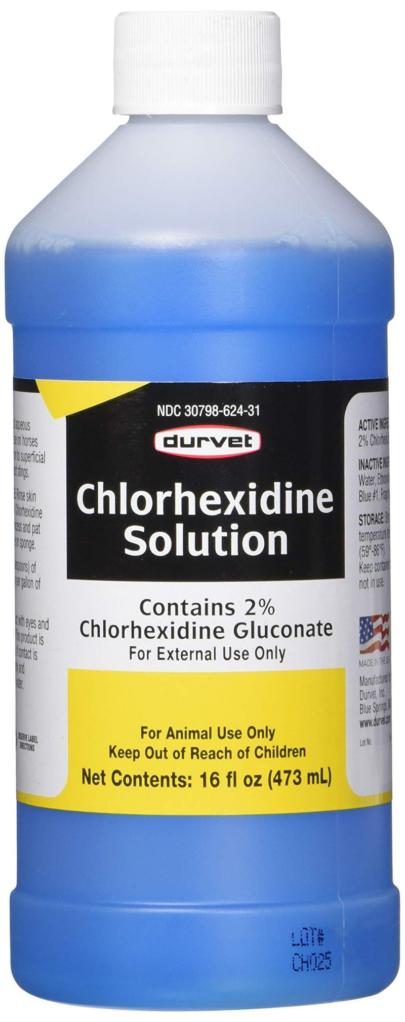 Durvet B000HHSD8M n Chlorhexidine 2% Solution, 16 fl. oz - PawsPlanet Australia