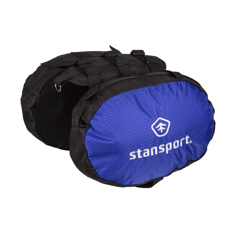 [Australia] - Stansport Saddle Bag for Dogs, Blue with Black Trim, 13" L x 10" W 