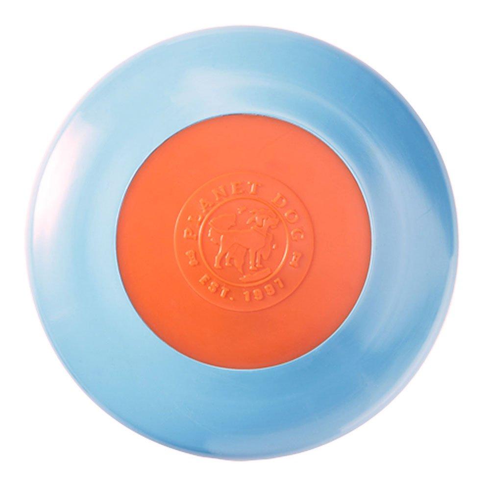 Planet Dog Orbee-Tuff Zoom Flyer Toss and Fetch Dog Toy Blue/Orange - PawsPlanet Australia