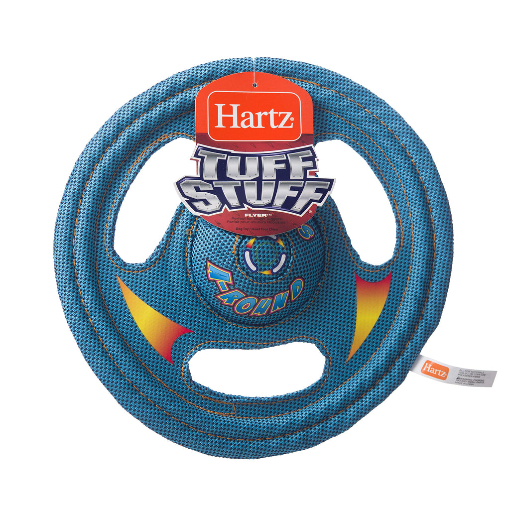 Hartz Tuff Stuff Toss Around Plush Frisbee Flyer Dog Toy - Medium/Large - PawsPlanet Australia