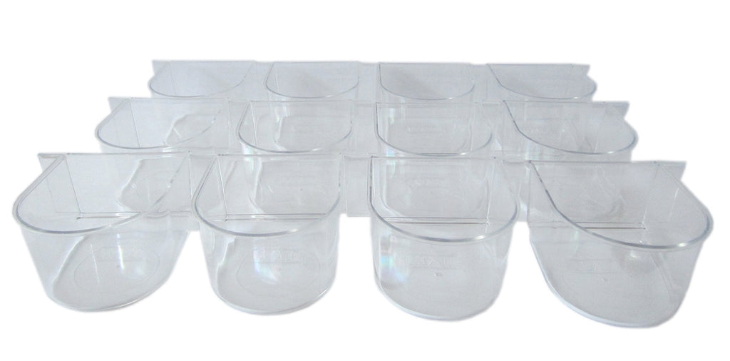 [Australia] - YML Clear Plastic Cup for Breeding Cages, Lot of 12 