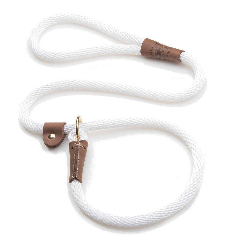 [Australia] - Mendota Products Dog Slip Lead 1/2" X 6' White 