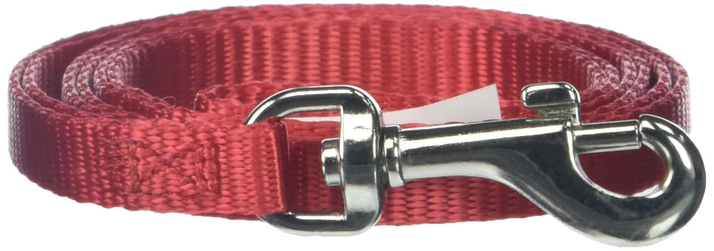 [Australia] - Aspen Pet Nylon leash (Red), 3/8"Wide - 4'Length 