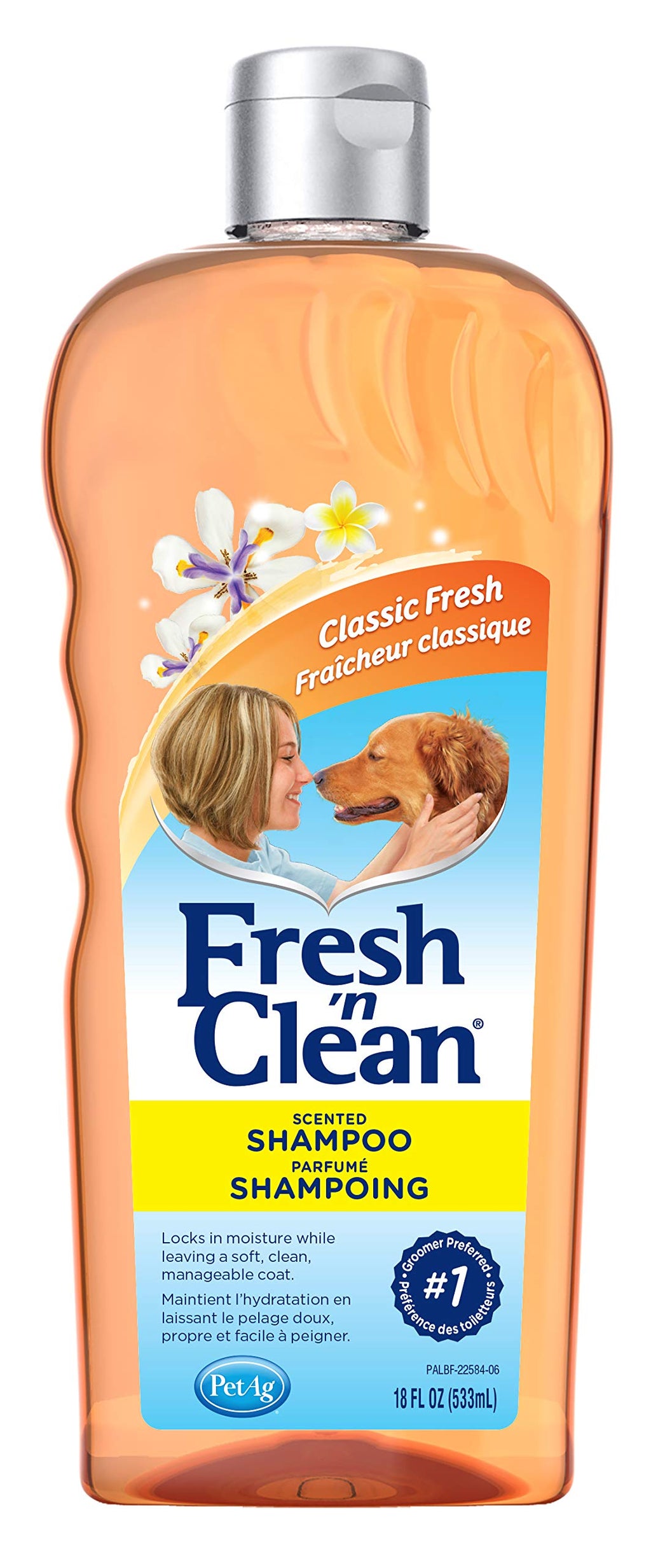 PetAg Fresh 'n Clean Scented Dog Shampoo - Classic Fresh Scent - For Manageable & Shiny Dog Hair 18-Ounce - PawsPlanet Australia