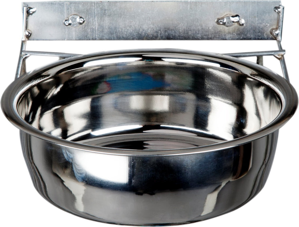 [Australia] - Advance Pet Products Stainless Steel Coop Cups with Clamp, 64-Ounce 