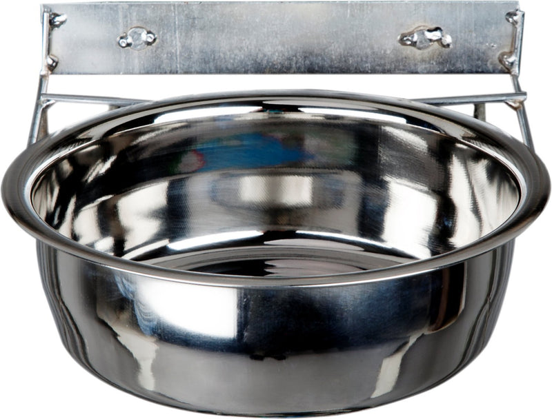 [Australia] - Advance Pet Products Stainless Steel Coop Cups with Clamp, 64-Ounce 