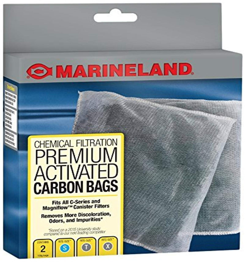 MarineLand Premium Activated Carbon Bags, for Chemical Filtration in Aquariums - PawsPlanet Australia