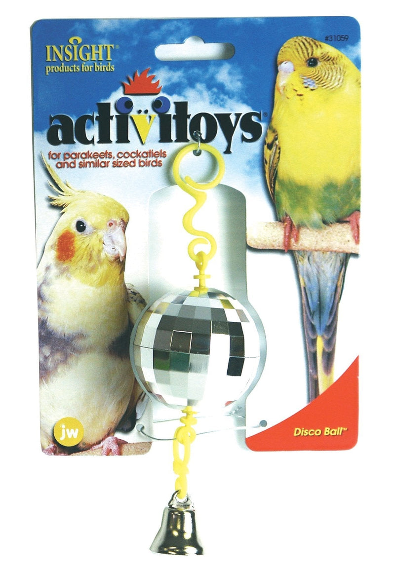 [Australia] - JW Pet Company Activitoy Disco Ball Small Bird Toy, Colors Vary 