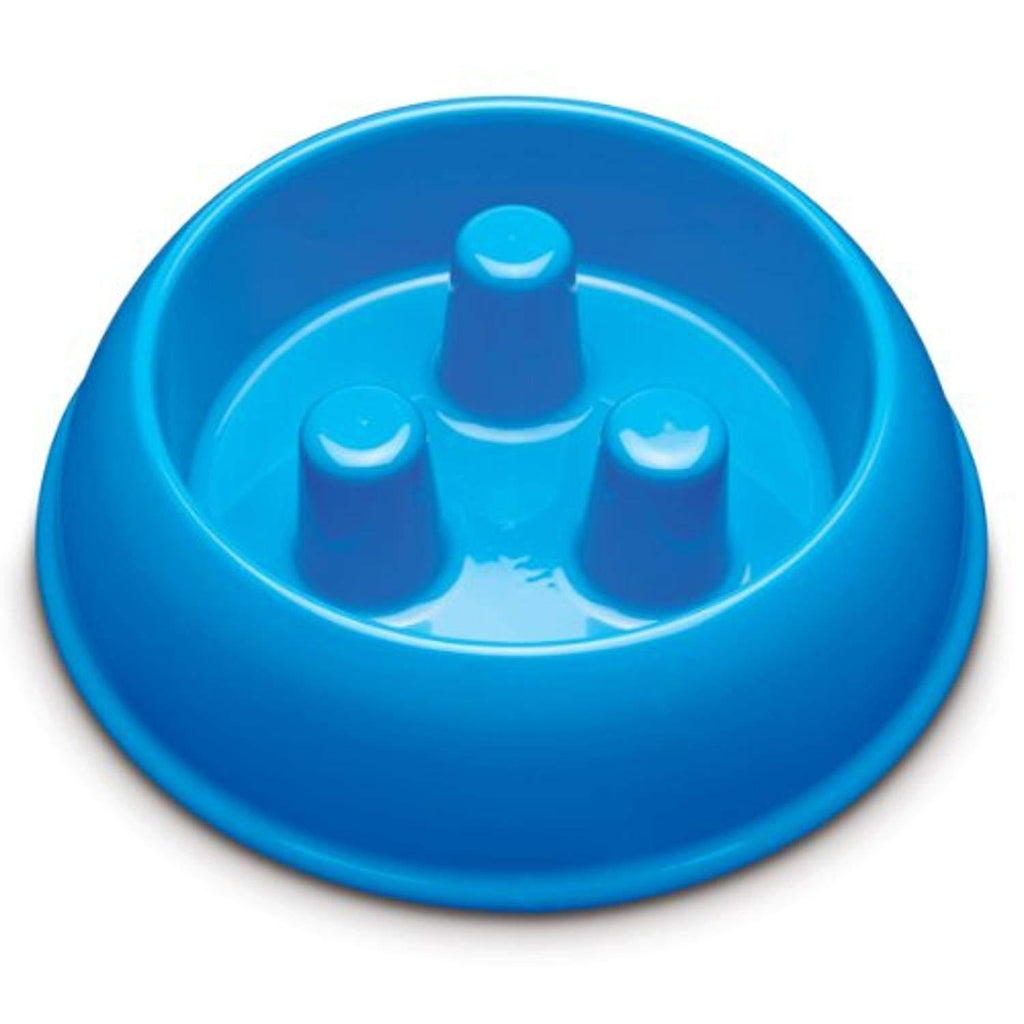 [Australia] - Pro Select Plastic Brake-Fast Dog Slow Feeder Bowl 40 Oz BLUE 