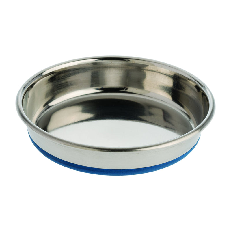 Our Pets DuraPet Stainless Steel Non-Slip Cat Food Bowls (Cat Food Bowl or Cat Water Bowl) [Holds up to 1- 1.75 Cups of Dry Cat Food or Wet Cat Food] Easy to Clean Cat Dish Feeding Bowls 1 Cup - PawsPlanet Australia