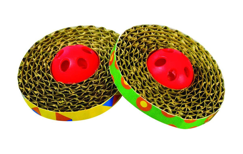 [Australia] - Petstages Catnip & Dental Health Cat Toys Catnip Toys Spin & Scratch (2-Pack) 