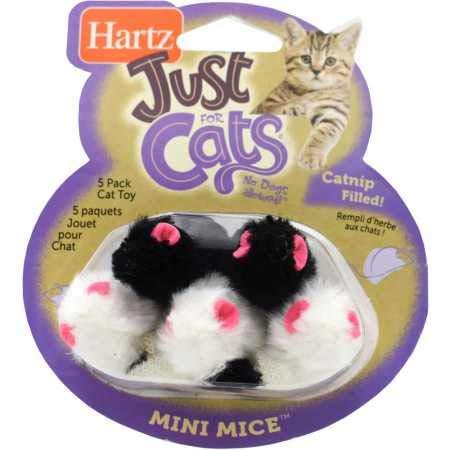Hartz Just for Cats Mini Mice Cat Toy (5 Pack) - PawsPlanet Australia
