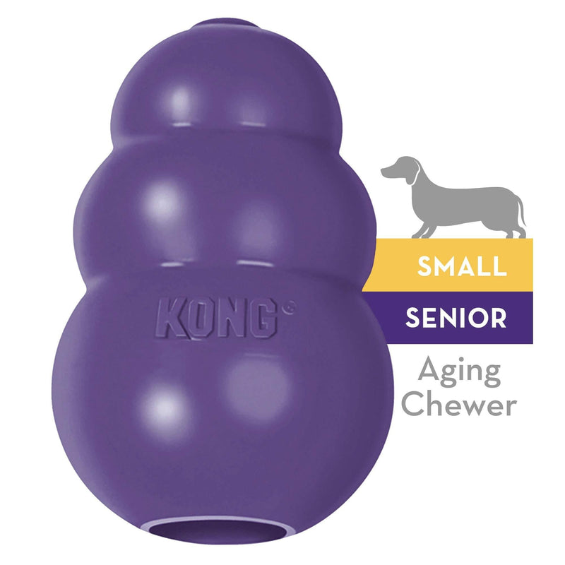 [Australia] - KONG Senior KONG Dog Toy, Purple Small Standard Packaging 