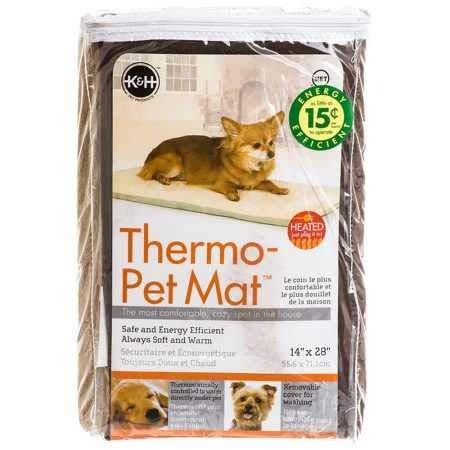[Australia] - K&H Pet Products Thermo-Pet Mat - Heated Mat for Pets - 6 watts - MET Safety Listed Mocha Standard Packaging 