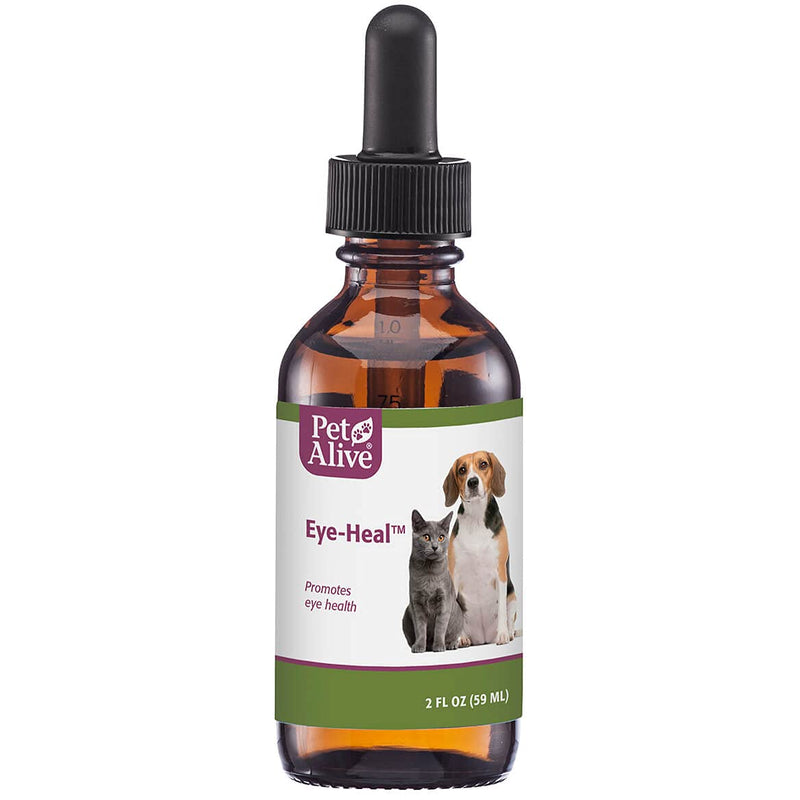 PetAlive Eye-Heal - Natural Herbal Formula Promotes Eye Health in Cats and Dogs - Soothes and Cleanses The Eyes - Supports Removal of Debris - Applies Easily with Cotton Swab - 59 mL - PawsPlanet Australia