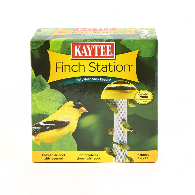 Kaytee Finch Feeder,Yellow,2 Socks - PawsPlanet Australia