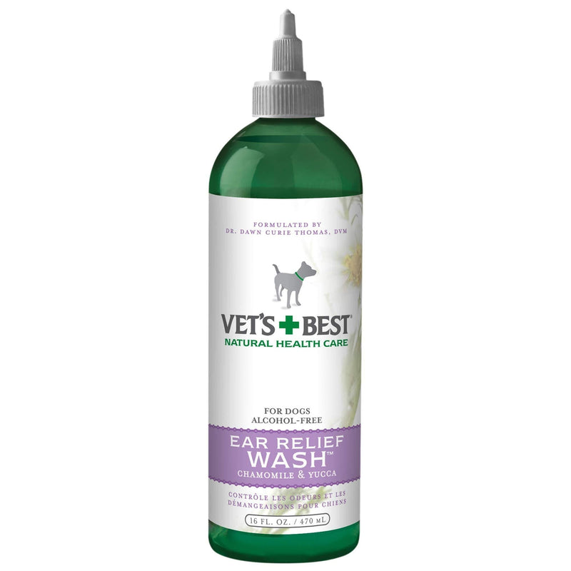 Vet's Best Ear Relief Wash Cleaner for Dogs, 16 oz Refill - PawsPlanet Australia