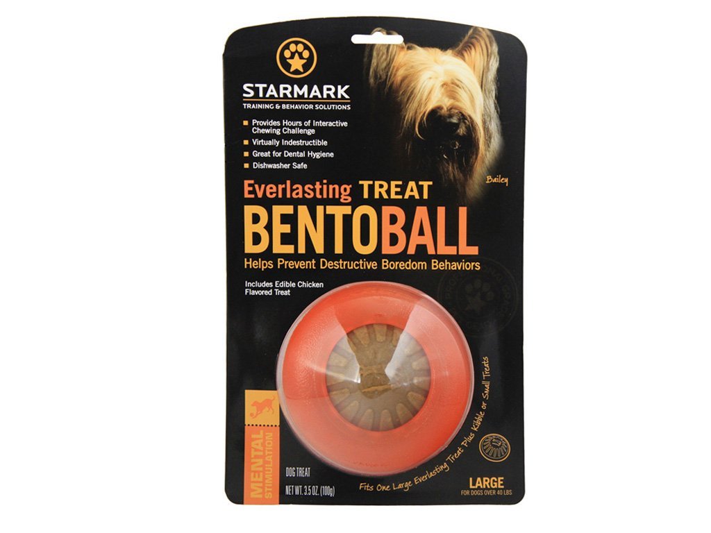 [Australia] - Starmark Everlasting Treat Bento Ball Tough Dog Chew Toy Large 