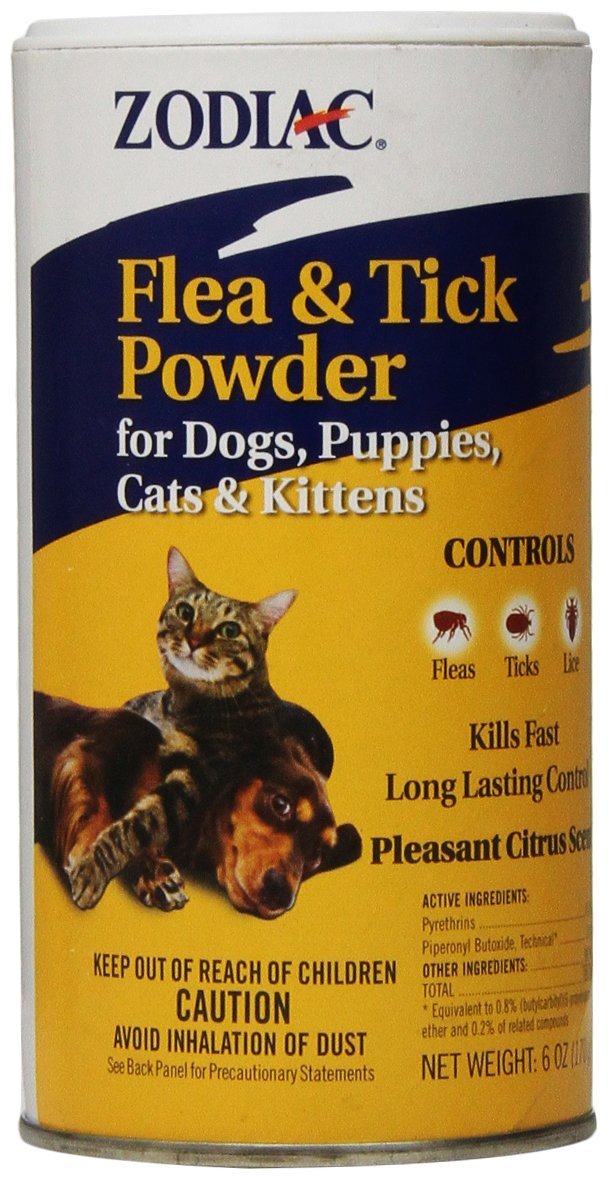 Zodiac Flea & Tick Powder for Dogs, Puppies, Cats, and Kittens, 6-ounce - PawsPlanet Australia