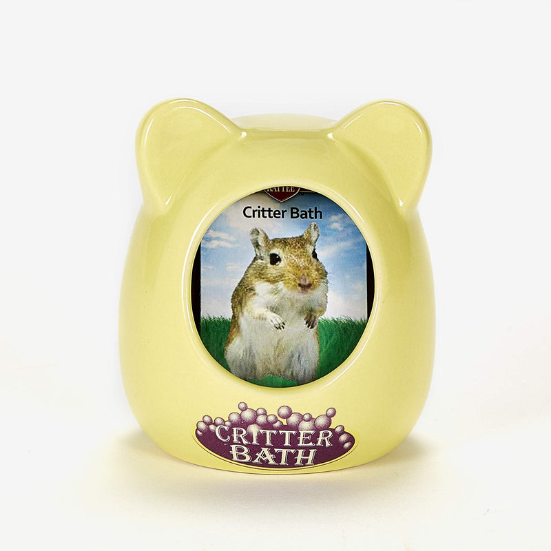 Kaytee Small Animal Ceramic Critter Bath, Ideal for Dwarf Hamsters and Gerbils, Color May Vary - PawsPlanet Australia
