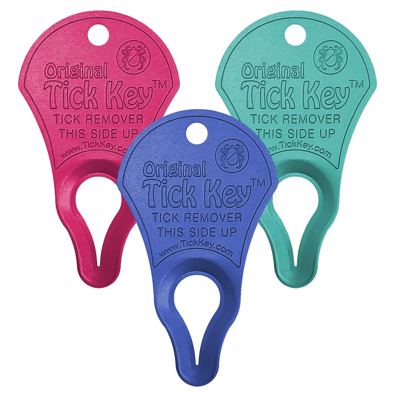 Original Tick Key for Tick Removal 3 Pack (Multi Color) - PawsPlanet Australia