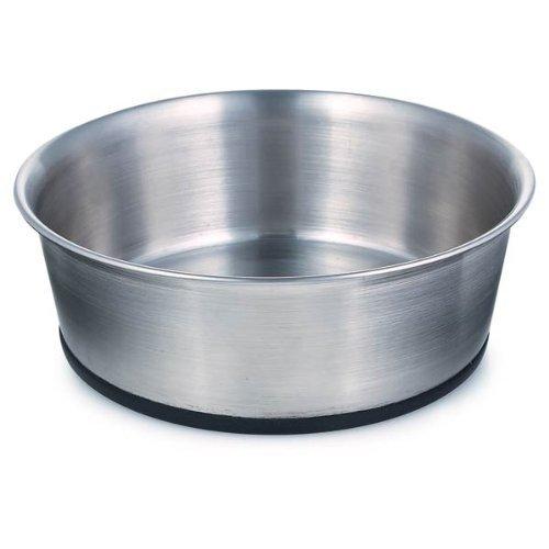 [Australia] - ProSelect Stainless Steel Dog Bowl with Rubber Base, 4-1/2-Inch, 9-Ounce 30 OZ 