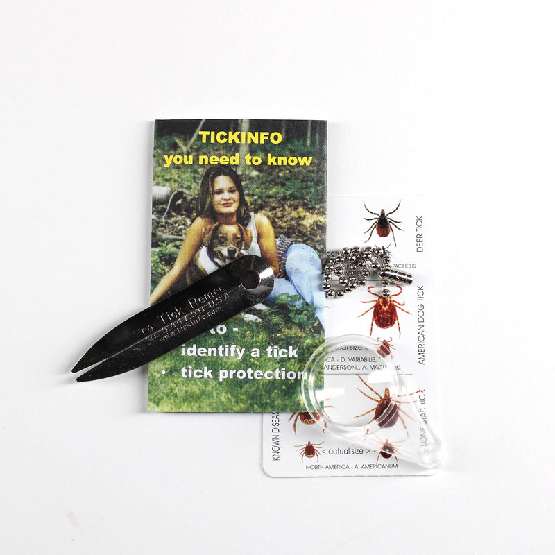 Protick (1 Pack) Tick Remover for Dogs Cats Horses Humans and Pets - Includes 5X Magnifier Tick ID Card and Tick Remover Pamphlet - PawsPlanet Australia