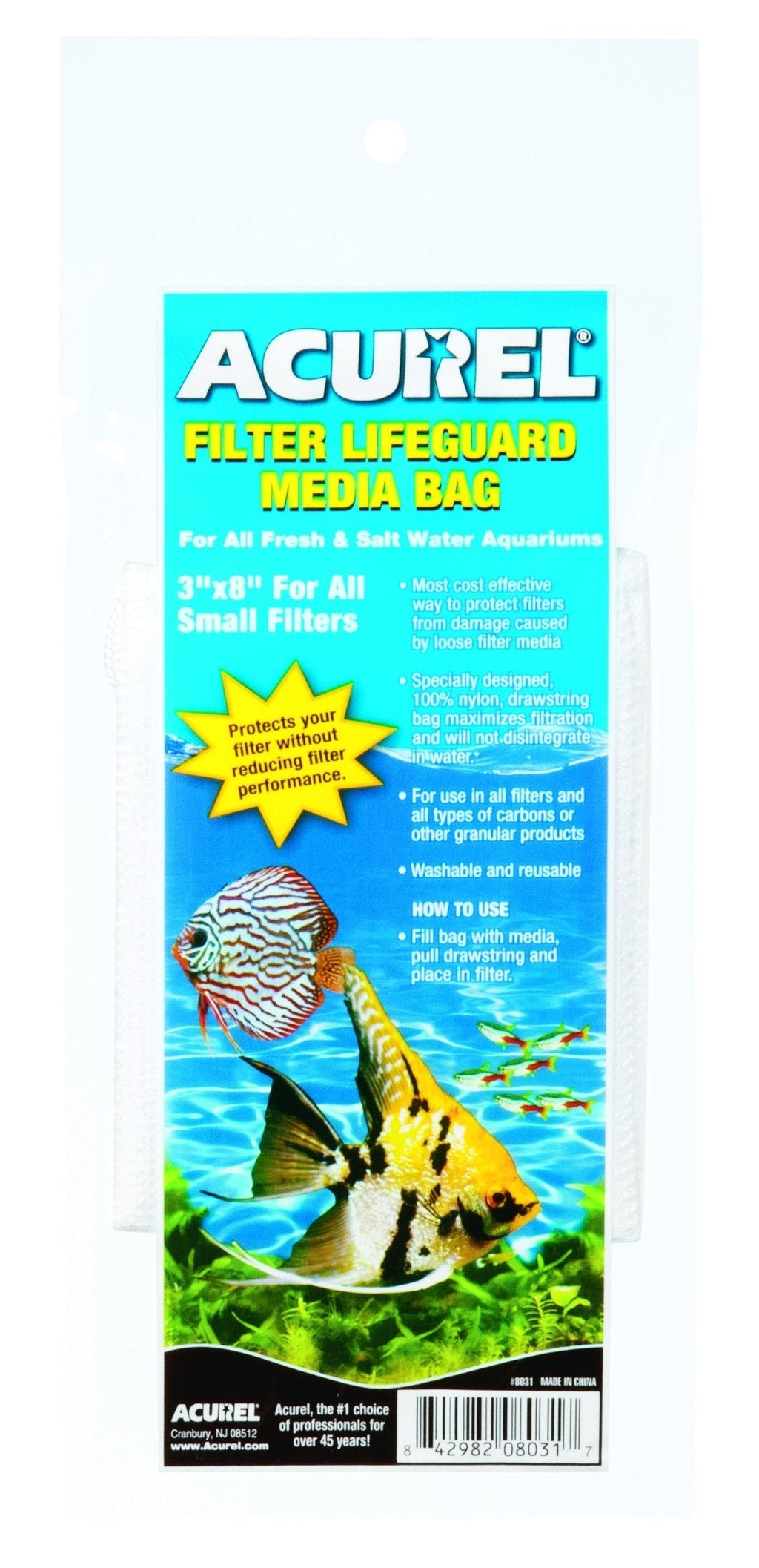 [Australia] - Acurel Filter Lifeguard Media Bag 3-Inch by 8-Inch 