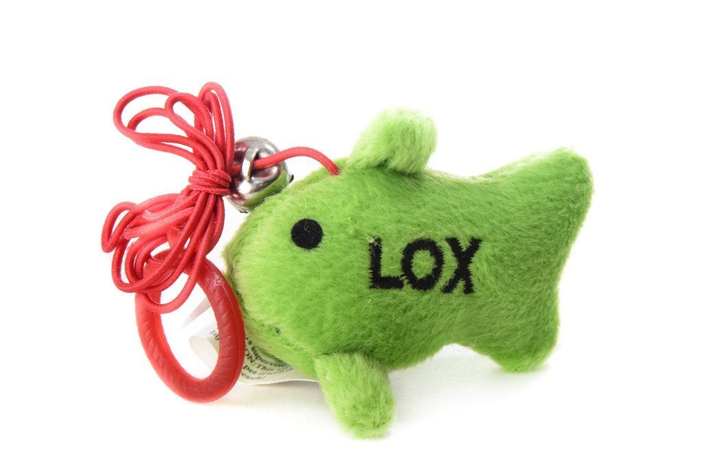 [Australia] - Copa Judaica Chewish Treat Fish Plush Cat Toy with String Attached, 5 by 1.5-Inch, Green 