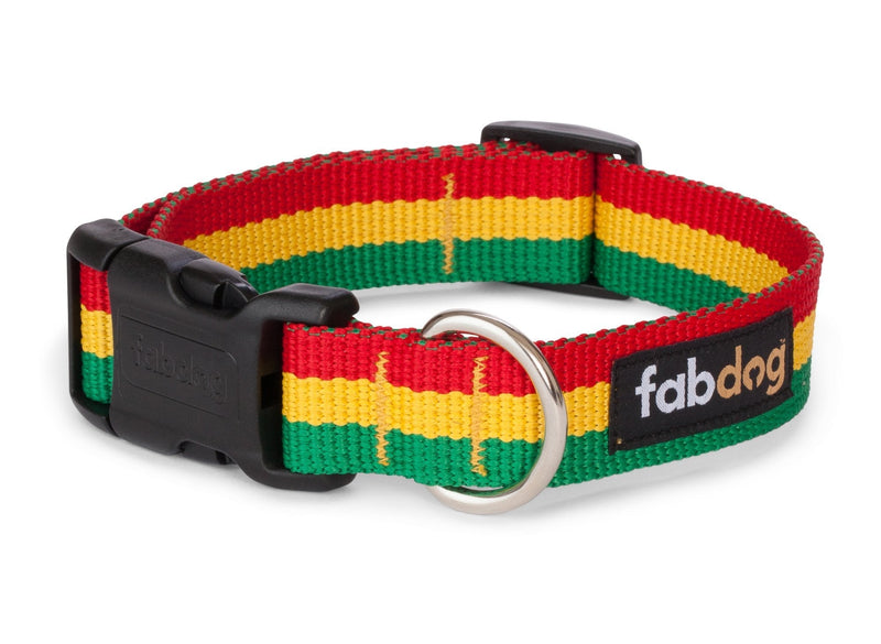 [Australia] - Fab Dog Rasta Collar - Red Small 