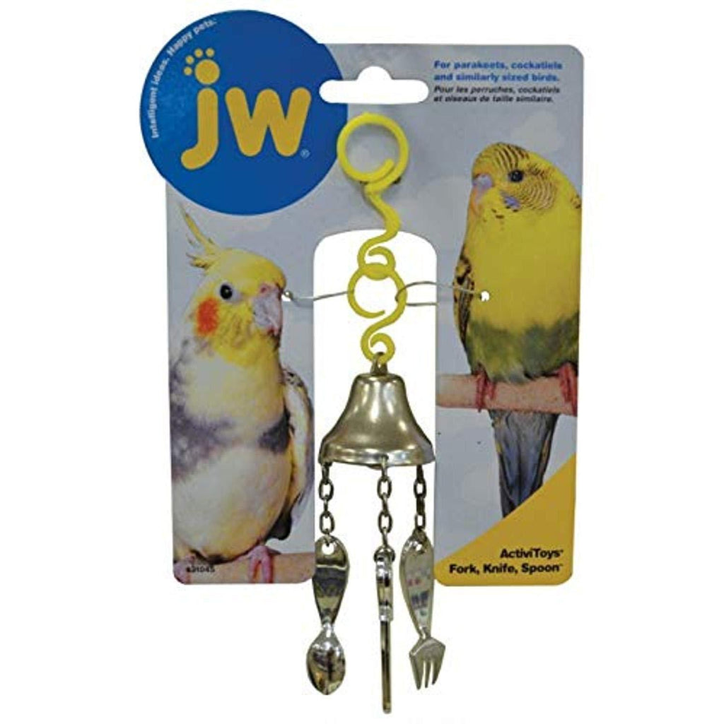 [Australia] - JW Pet Company Activitoy Fork, Knife and Spoon Small Bird Toy, Colors Vary 