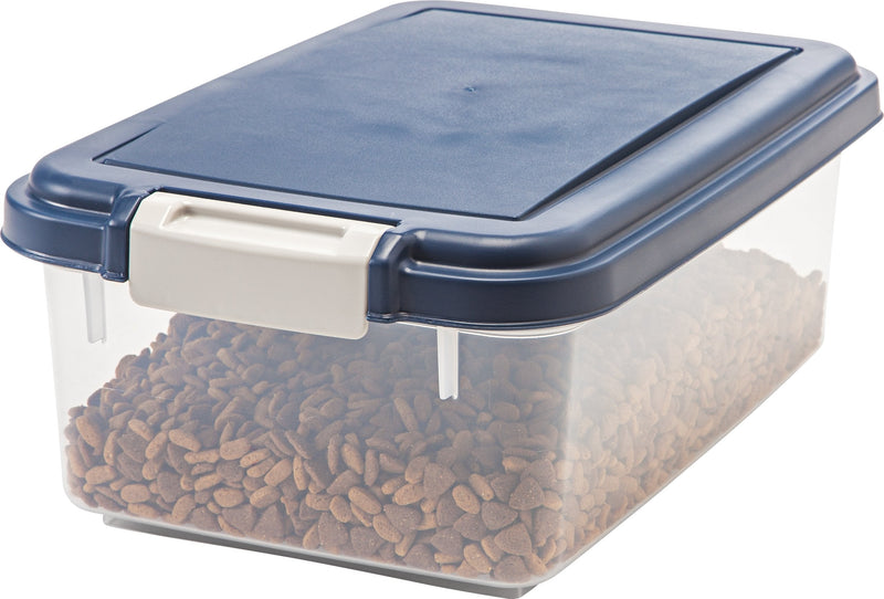 IRIS USA Airtight Pet Food Storage Container 12 QT Navy - PawsPlanet Australia