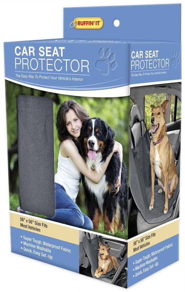 [Australia] - RUFFIN' IT Car Seat Protector for Pets, Grey 
